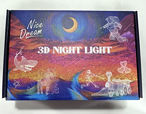 Nice Dream Football Player Night Light for Kids, 3D Illusion Night Lamp, 16 Colors Changing with Remote Control, Room Decor, Gifts for Children Boys Girls