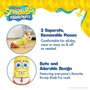 SpongeBob SquarePants for Pets Halloween Tee & Shorts for Dogs - Fun and Cute Halloween Costumes for Dogs - Officially Licensed Spongebob Squarepants Pet Products, Spongebob Dog Outfit Medium,Yellow