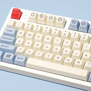 DROP MiTo MT3 Godspeed R2 Keycap Set, PBT Hi-Profile, Cherry MX Compatible with 60%, 65%, 75%, TKL, WKL, and Ortholinear Keyboards (Apollo Base Kit)