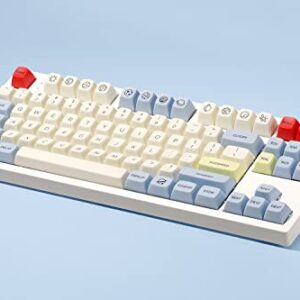 DROP MiTo MT3 Godspeed R2 Keycap Set, PBT Hi-Profile, Cherry MX Compatible with 60%, 65%, 75%, TKL, WKL, and Ortholinear Keyboards (Apollo Base Kit)