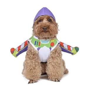 disney for pets halloween toy story buzz lightyear costume for dogs - large - | halloween costumes for dogs, officially licensed disney dog halloween costume for pets, multicolor
