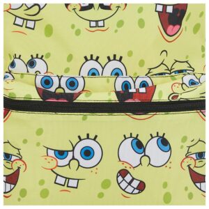Spongebob Squarepants Allover Print Backpack - Spongebob Squarepants Allover Backpack Set - Spongebob, Squidward, Patrick and Mr. Krabs (Yellow Allover)