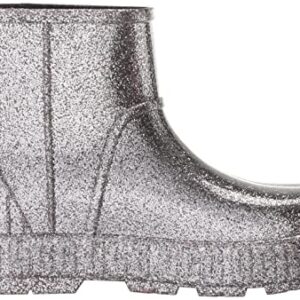 UGG Women's DRIZLITA Rain Boot, Glitter Grey, 9