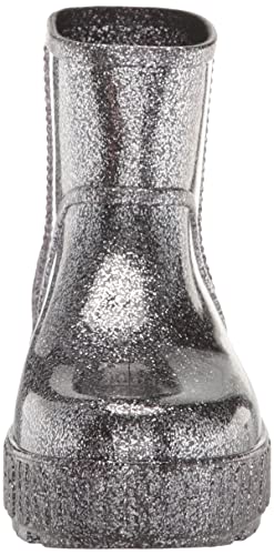 UGG Women's DRIZLITA Rain Boot, Glitter Grey, 9