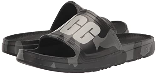 UGG Men's Wilcox Slide CAMOPOP Sandal, Black, 10