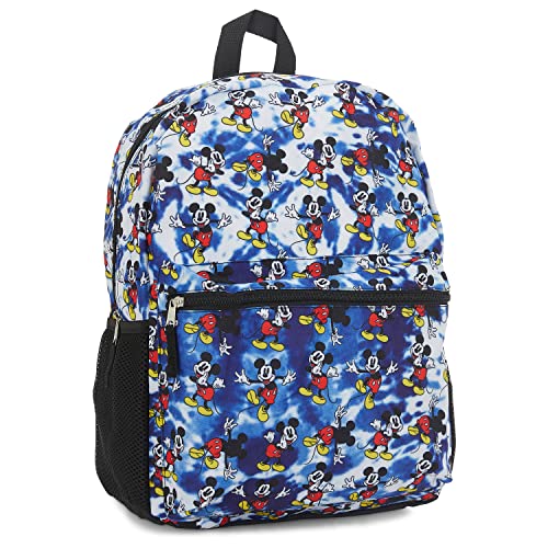 Mickey Mouse Allover Bookbag Backpack - Mickey Mouse Allover School Bag - Backpack for Boys, Girls, Kids, Adults (Blue)