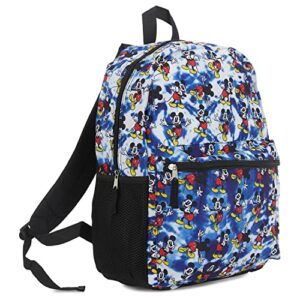 Mickey Mouse Allover Bookbag Backpack - Mickey Mouse Allover School Bag - Backpack for Boys, Girls, Kids, Adults (Blue)