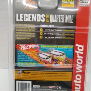 Auto World SC376-2 Legends of The Quarter Mile Tom The Mongoose McEwen 1972 Duster Funny Car HO Scale Electric Slot Car - Blue