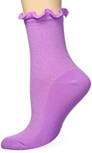 ugg women's karsyn lettuce edge sock, bodacious, one size