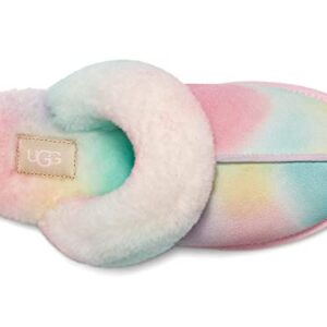 UGG Women's Scuffette II Watercolors Slipper, Rainbow Blend, 8