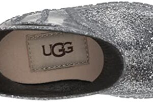 UGG Kids T DRIZLITA Rain Boot, Glitter Grey, 6 US Unisex Toddler