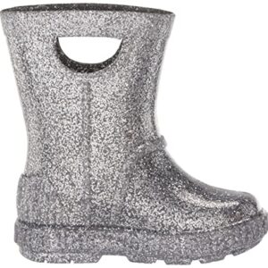 UGG T DRIZLITA Rain Boot, Glitter Grey, 11 US Unisex Little Kid