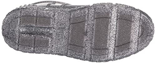 UGG K DRIZLITA Rain Boot, Glitter Grey, 3 US Unisex Little Kid