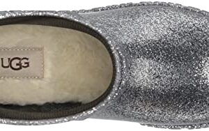 UGG K DRIZLITA Rain Boot, Glitter Grey, 3 US Unisex Little Kid