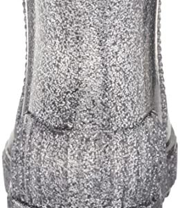 UGG K DRIZLITA Rain Boot, Glitter Grey, 3 US Unisex Little Kid