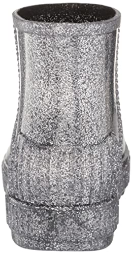 UGG K DRIZLITA Rain Boot, Glitter Grey, 3 US Unisex Little Kid