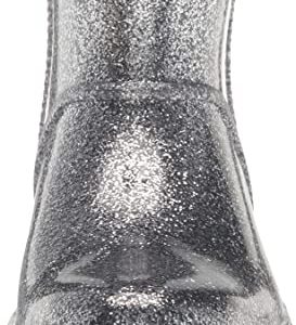 UGG K DRIZLITA Rain Boot, Glitter Grey, 3 US Unisex Little Kid