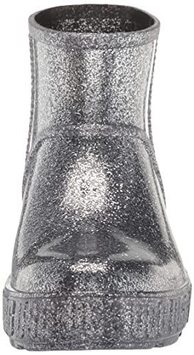 UGG K DRIZLITA Rain Boot, Glitter Grey, 3 US Unisex Little Kid