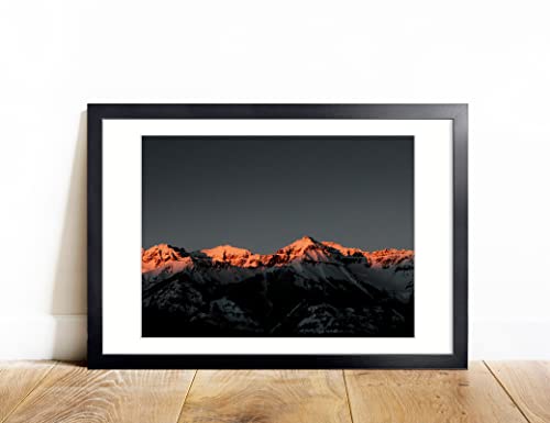 Annecy 20x30 Frame Black 1 Pack, Classic 20x30 Picture Frame Display 18x24 Pictures with Mat or 20x30 without Mat, Horizontal and Vertical for Wall-Mount, Decorate Home and Office with Large Paintings