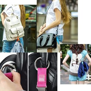 Add-A-Bag Luggage Strap Jacket Gripper, Luggage Straps Baggage Suitcase Belts Travel Accessories - Make Your Hands Free, Easy to Carry Your Extra Bags, (1x Black+1x Grey)