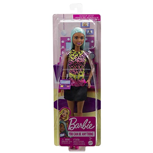 Barbie Makeup Artist Fashion Doll with Teal Hair & Art Accessories Including Palette & Brush