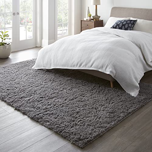 Ophanie 6x9 Area Rugs for Living Room, Large Big Grey Fluffy Shag Fuzzy Plush Soft Carpets, Floor Shaggy Rug for Bedroom, Gray Carpet for Kids Boys Girls Dorm Nursery Home Decor Aesthetic