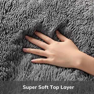 Ophanie 6x9 Area Rugs for Living Room, Large Big Grey Fluffy Shag Fuzzy Plush Soft Carpets, Floor Shaggy Rug for Bedroom, Gray Carpet for Kids Boys Girls Dorm Nursery Home Decor Aesthetic