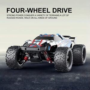 PHOUPHO Remote Control Car 1:18 Scale 45Km/h, 4WD RC, Drift Off-Road Upgraded Brush Motor with Two Rechargeable Batteries, Hobbyist Grade for Adults, Toy Gift Kids and, Blue