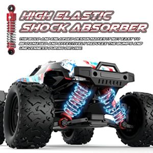 PHOUPHO Remote Control Car 1:18 Scale 45Km/h, 4WD RC, Drift Off-Road Upgraded Brush Motor with Two Rechargeable Batteries, Hobbyist Grade for Adults, Toy Gift Kids and, Blue