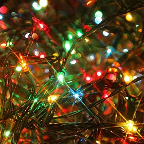 Dazzle Bright Multi-Colored Christmas Mini String Lights, 20FT 100 Count Incandescent Waterproof Fairy Lights Plug in, Connectable Christmas Decorations for Indoor Outdoor Home Party Garden Yard