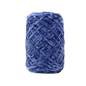 Yarn for Crocheting 100g Gold Velvet Yarn Roving Scarf Knit Wool Yarn Thickness Warm Hat Household Furniture Component Crochet Kit (Color : C)