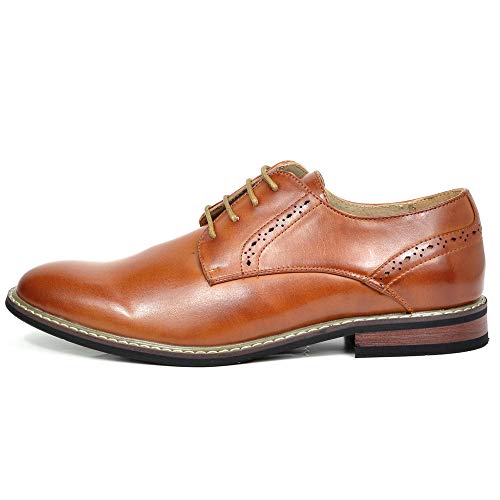 Bruno Marc Mens Classic Dress Oxfords Business Derby Shoes, Brown - 12 Wide (PRINCEWIDE-16)