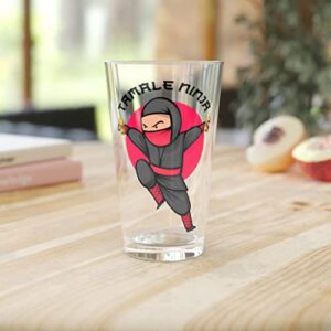 Beer Glass Pint 16oz Hilarious Spanish Mexican Foodie Tamale Martial Arts Ninja Humorous Tamales 16oz