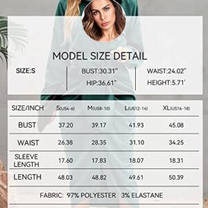 BTFBM Women 2023 Long Sleeve Lapel V Neck Button Down Satin Dress Belted Elegant Ruched Summer Fall Maxi Shirt Dresses(Solid Dark Green, Medium)