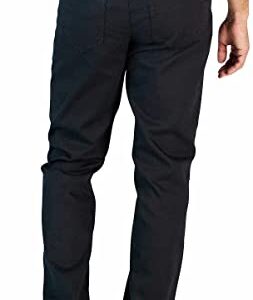 IZOD Mens Mid-Weight Comfort Stretch Knit Denim 5 Pocket Pant (as1, Waist_Inseam, Numeric_34, Numeric_34, Regular, Regular, Black, 34W x 34L)