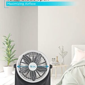 BLACK+DECKER Floor Fan for Home, Garage, Bedroom, or Office, Cooling Fan for Floor with 3 Fan Settings, Quiet Floor Fan with Adjustable Tilt Angle and Sturdy Base