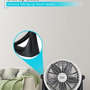 BLACK+DECKER Floor Fan for Home, Garage, Bedroom, or Office, Cooling Fan for Floor with 3 Fan Settings, Quiet Floor Fan with Adjustable Tilt Angle and Sturdy Base