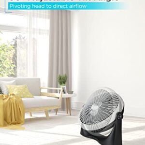 BLACK+DECKER Floor Fan for Home, Garage, Bedroom, or Office, Cooling Fan for Floor with 3 Fan Settings, Quiet Floor Fan with Adjustable Tilt Angle and Sturdy Base