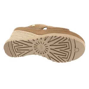 UGG Women's Abbot Slide Wedge Sandal, Chestnut, 9.5