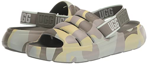 UGG Women's Sport Yeah CAMOPOP Sandal, Moss Green, 7