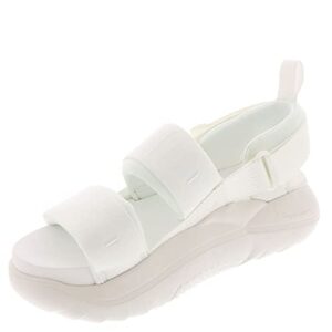 ugg women's la cloud sport sandal, bright white, 8