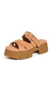 ugg women's ashton slide sandal, toast, 8