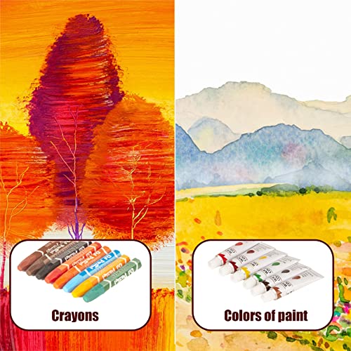 KINSPORY 168-Pack Art Supplies, Deluxe Wooden Art Set Crafts Drawing Painting Coloring Kit, Coloring Book, Sketch Pads Creative Gift Box for Artist Beginners Kids Girls Boys 5 6 7 8 9 10 11 12
