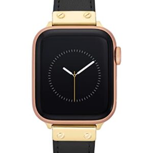 Anne Klein Leather Fashion Band for Apple Watch Secure, Adjustable, Apple Watch Band Replacement, Fits Most Wrists