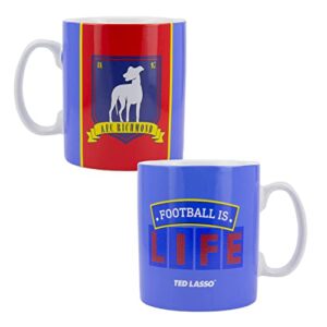 paladone ted lasso football is life extra large ceramic coffee mug | officially licensed ted lasso merchandise