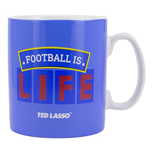 Paladone Ted Lasso Football is Life Extra Large Ceramic Coffee Mug | Officially Licensed Ted Lasso Merchandise