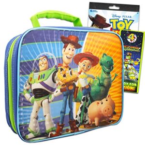 lightyear lunch box - bundle with toy story lunch bag for boys girls kids, toy story stickers, more | toy story buzz lightyear lunch bag