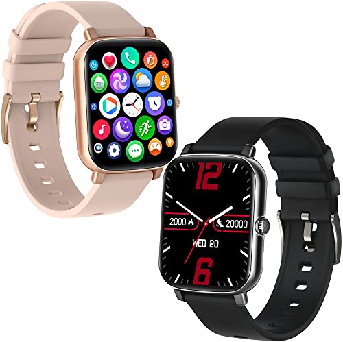 MVEFOIT Two Watches - 1.7'' Phone Smart Watch Answer/Make Calls, Fitness Watch with AI Control Call/Text, Android Smart Watch for iPhone Compatible, Full Touch Smartwatch for Women Men