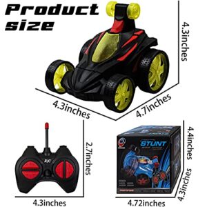 HYW Remote Control Stunt Car for Kids,Double Sided 360° Rotation and Flip,with LED Light,Toy Christmas Birthday Gifts for Boys and Girls Aged 3-8