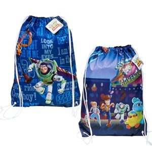 Toy Story Mini Backpack Kids Toddlers - Bundle with 11" Toy Story Preschool Backpack, Toy Story Drawstring, Stickers, More